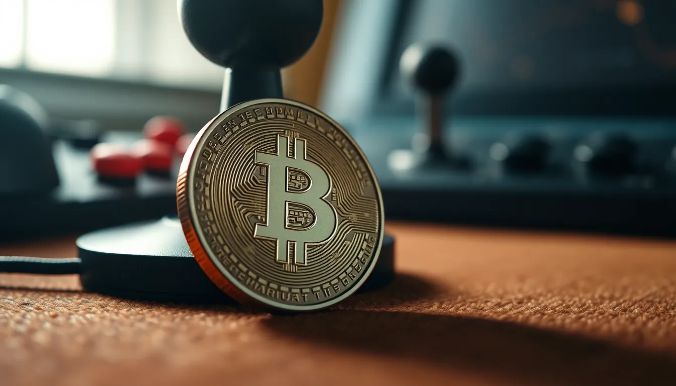 게이밍 코인과 블록체인 기술의 시너지를 보여주는 이미지