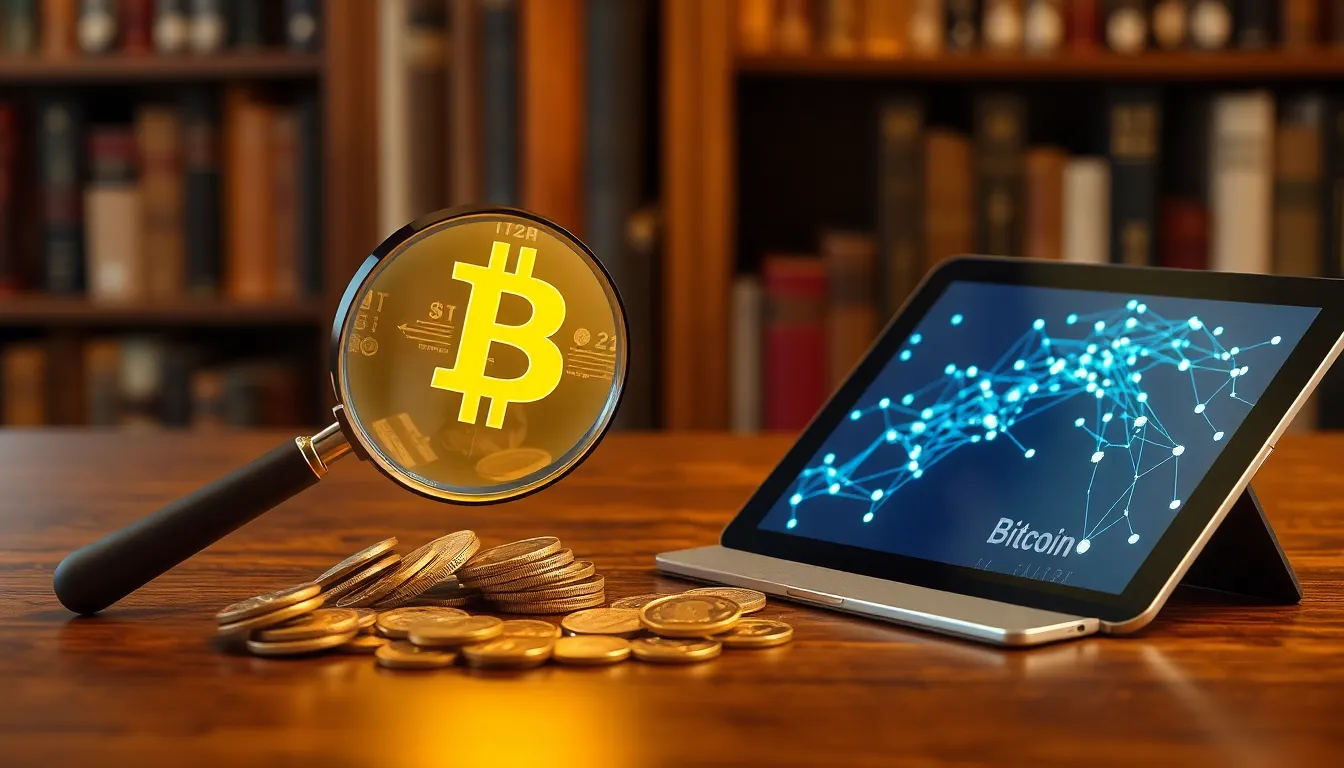 비트코인 보안 및 블록체인 기술 개념 이미지