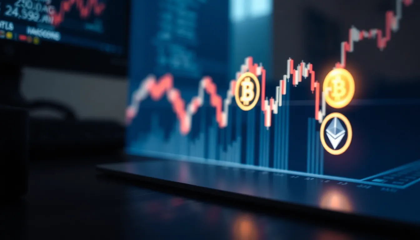 가상자산 시장의 변동성을 나타내는 그래프