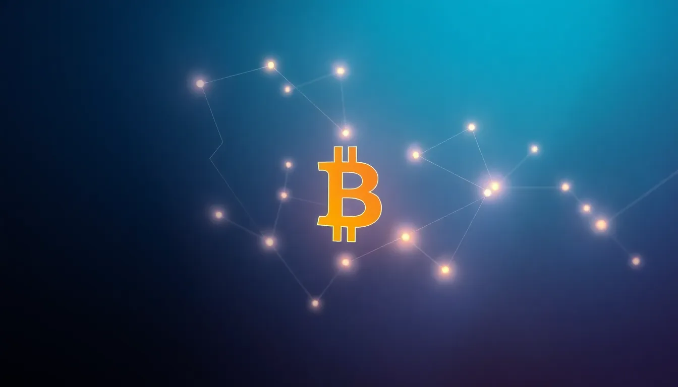 비트코인과 가상자산 거래 개념을 보여주는 이미지