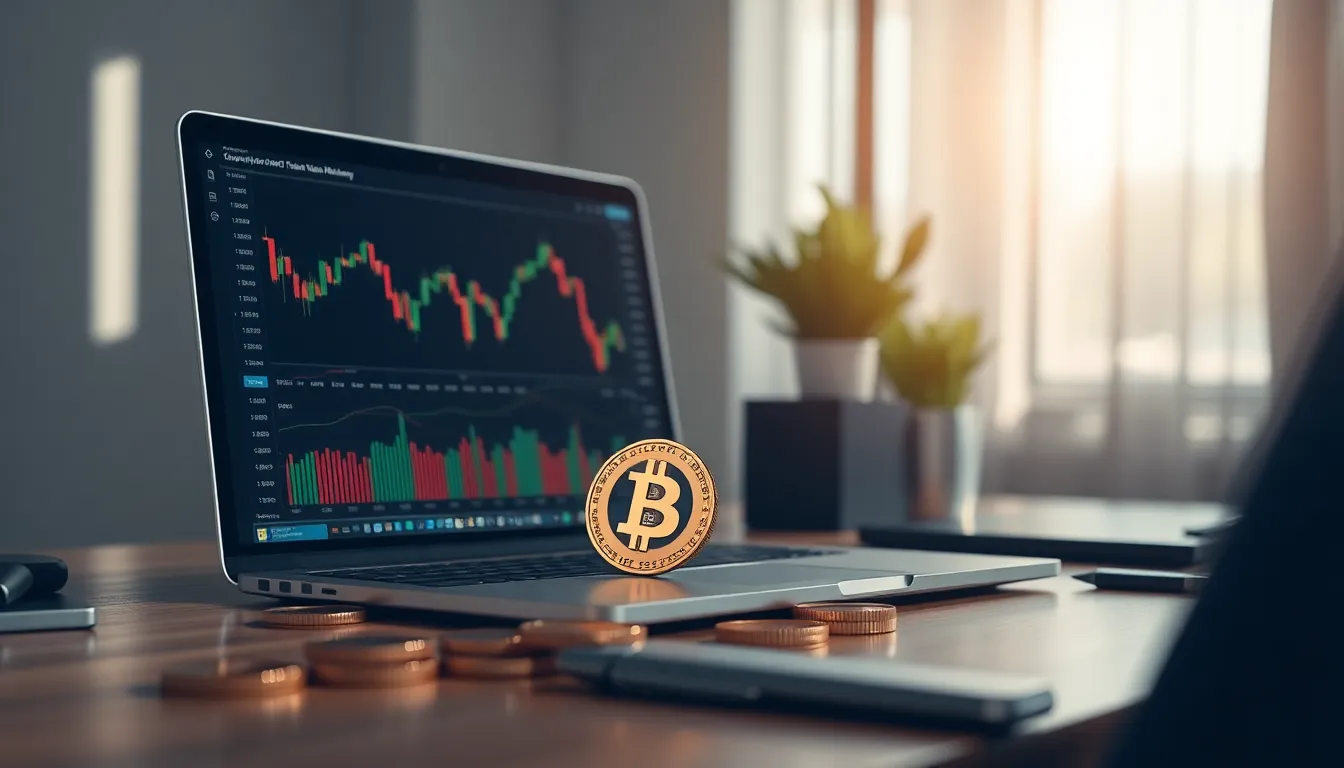 비트코인 거래 그래프와 블록체인 이미지